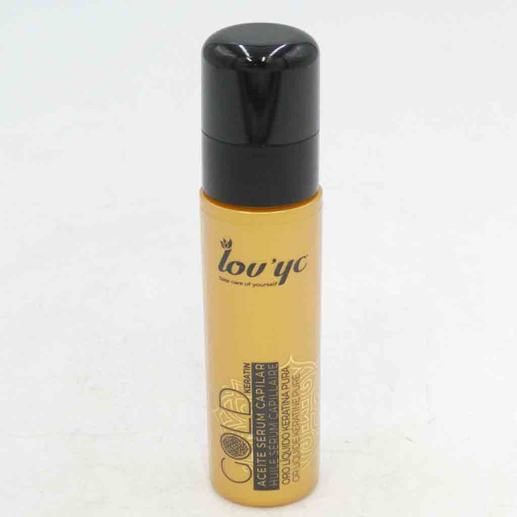 Untitled-8 روغن (سرم) مو لاويک کراتینه گلد Lov Yc GOLD KERATIN مخصوص موهای خشک 60 میل - Image 1