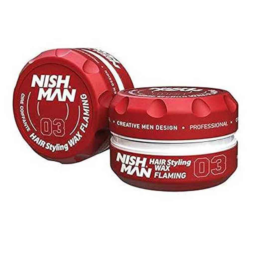 Untitled-11 ماسک مو آلمانی فلامینگ نیشمن NISHMAN Hair Styling Wax 03 Flaming حجم 150 میل - Image 1