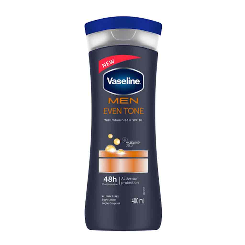 Untitled-11 لوسیون بدن مردانه وازلین Vaseline Men Even Tone مناسب پوست نرمال تا خشک 400 میل - Image 1