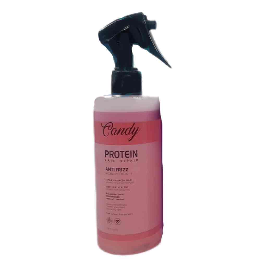 Untitled-7 لوسیون پروتیین مو انگلیسی کندی بیوتی Candy Beauty Protein Anti Frizz حاوی پروتیین هیدرولیز و ریز مولکول شده 300 میل - Image 1