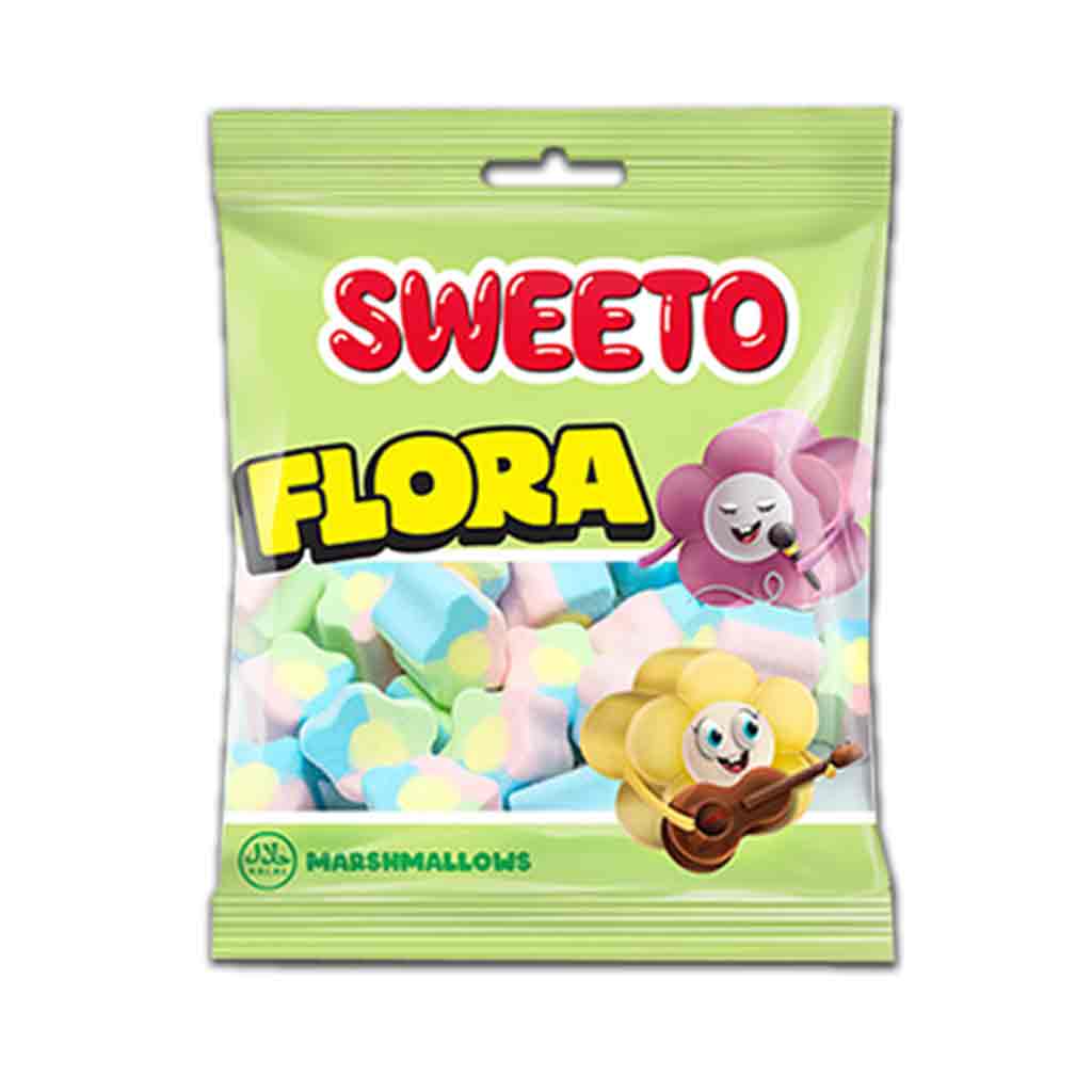 Untitled-7 مارشمالو سویتو Sweeto Marshmallow Flora با طرح گل 60 گرم - Image 1