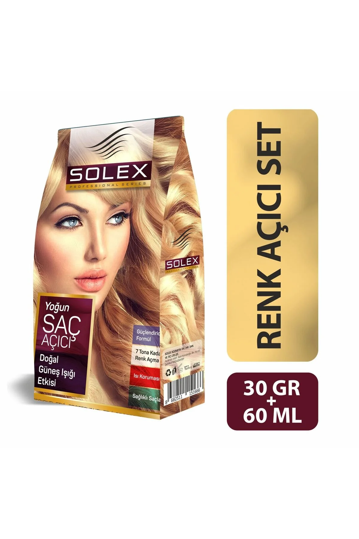 1 پودر روشن کننده رنگ مو سولکس solex yogun sac acici - Image 1