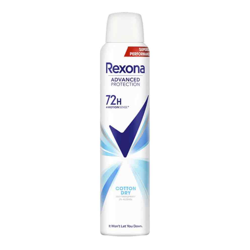 Untitled-1 اسپری ضد تعریق زنانه رکسونا REXONA Cotton Dry فاقد الکل 200 میل - Image 1