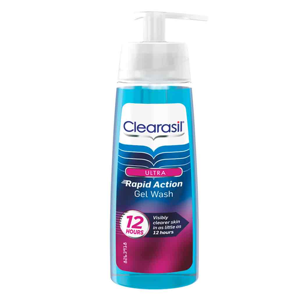 Untitled-12 ژل شستشوی صورت کلراسیل Clearasil Ultra Rapid Action Gel پاک کننده منافذ 200 میل - Image 1