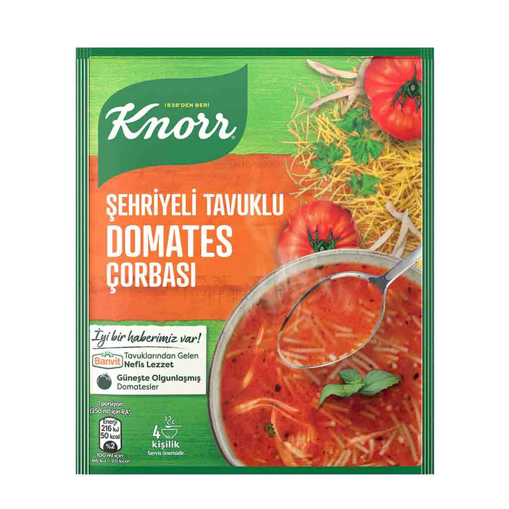 Untitled-15 سوپ آماده کنور KNORR SEHRIYELI TAVUKLU سوپ رشته فرنگی و گوجه فرنگی 67 گرم - Image 1