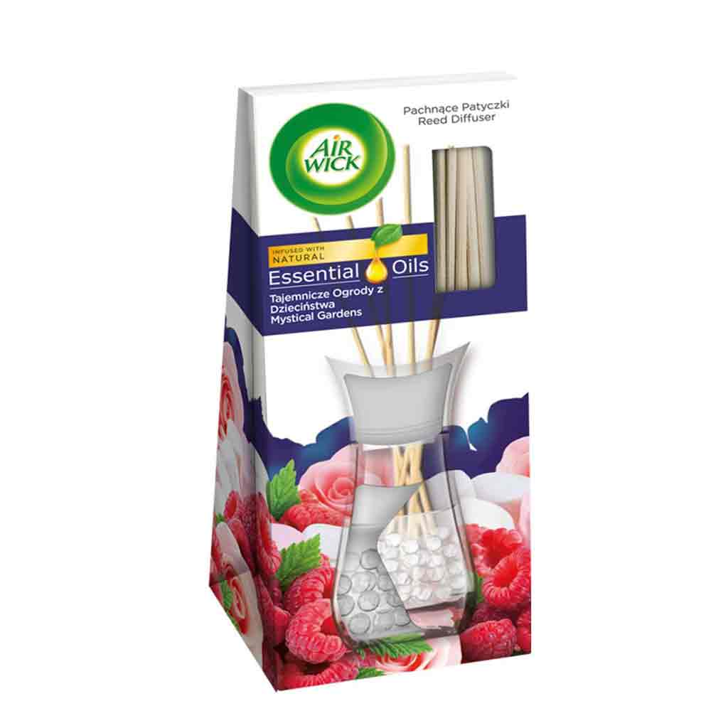 Untitled-32 خوشبو كننده بامبو انگلیسی ایرویک Air Wick Secret Gardens با رایحه تمشک و گلها 30 میل - Image 1