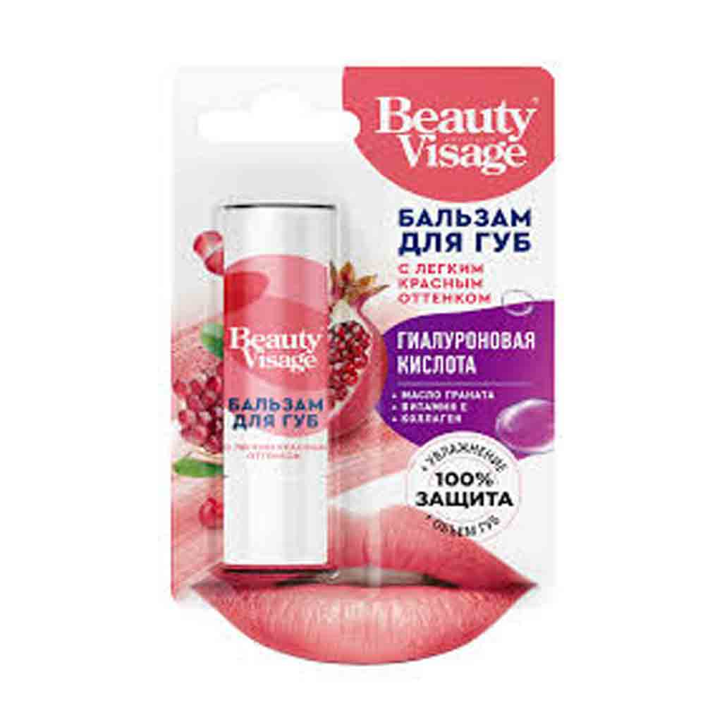 Untitled-37 بالم لب روسی بیوتی ویساج Beauty visage با عصاره انار با رنگدانه قرمز - Image 1