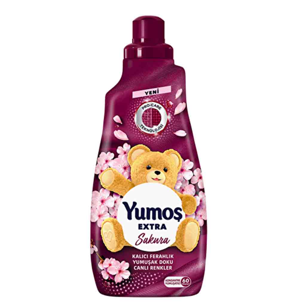 Untitled-8 نرم کننده لباس یوموش Yumoş Extra Sakura با رایحه شکوفه های گیلاس 1440 میل - Image 1
