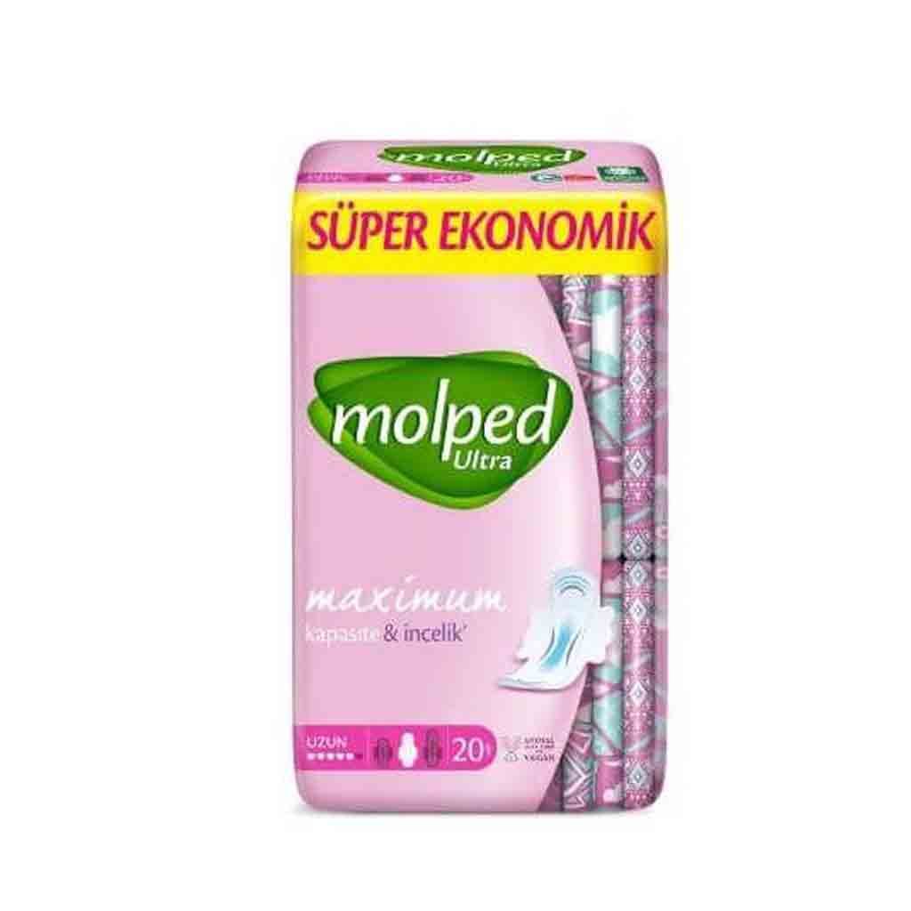 Untitled-1 نوار بهداشتی مولپد Molped Ultra Süper Ekonomik فوق اقتصادی سایز بلند 20 عددی تاریخ 2026/10 - Image 1
