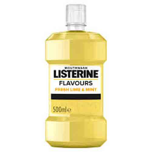 Untitled-2 دهان شویه لیسترین Listerine Flavours Fresh Lime & Mint با طعم لیمو و نعنا 500 میل - Image 1