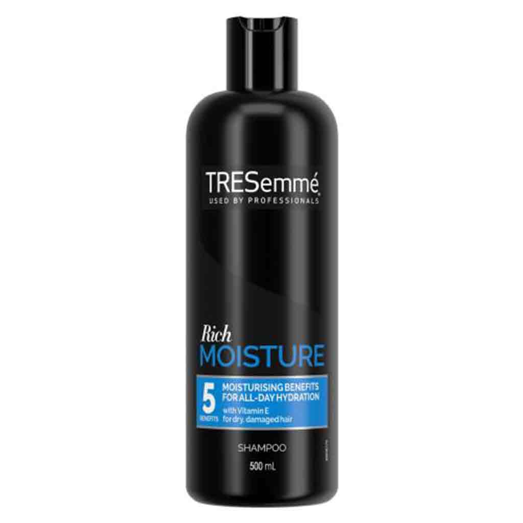 Untitled-4 شامپو سر انگلیسی ترزمه Tresemme Moisture Rich Luxurious مناسب موهای خشک 500 میل - Image 1