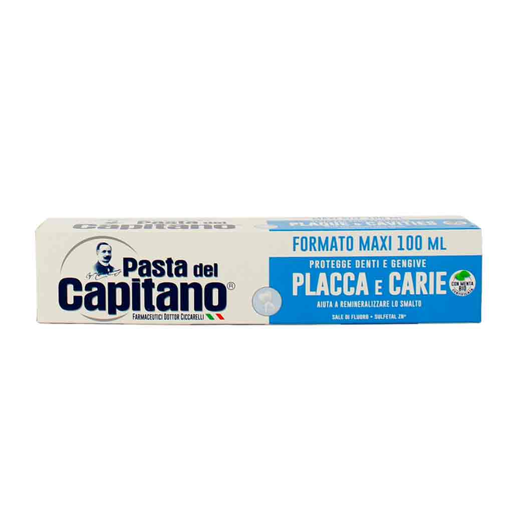 Untitled-5 خمیر دندان ایتالیایی پاستا دل کاپیتانو Pasta Del Capitano Plaque & Caries ضد پلاک و پوسیدگی دندان 100 میل - Image 1