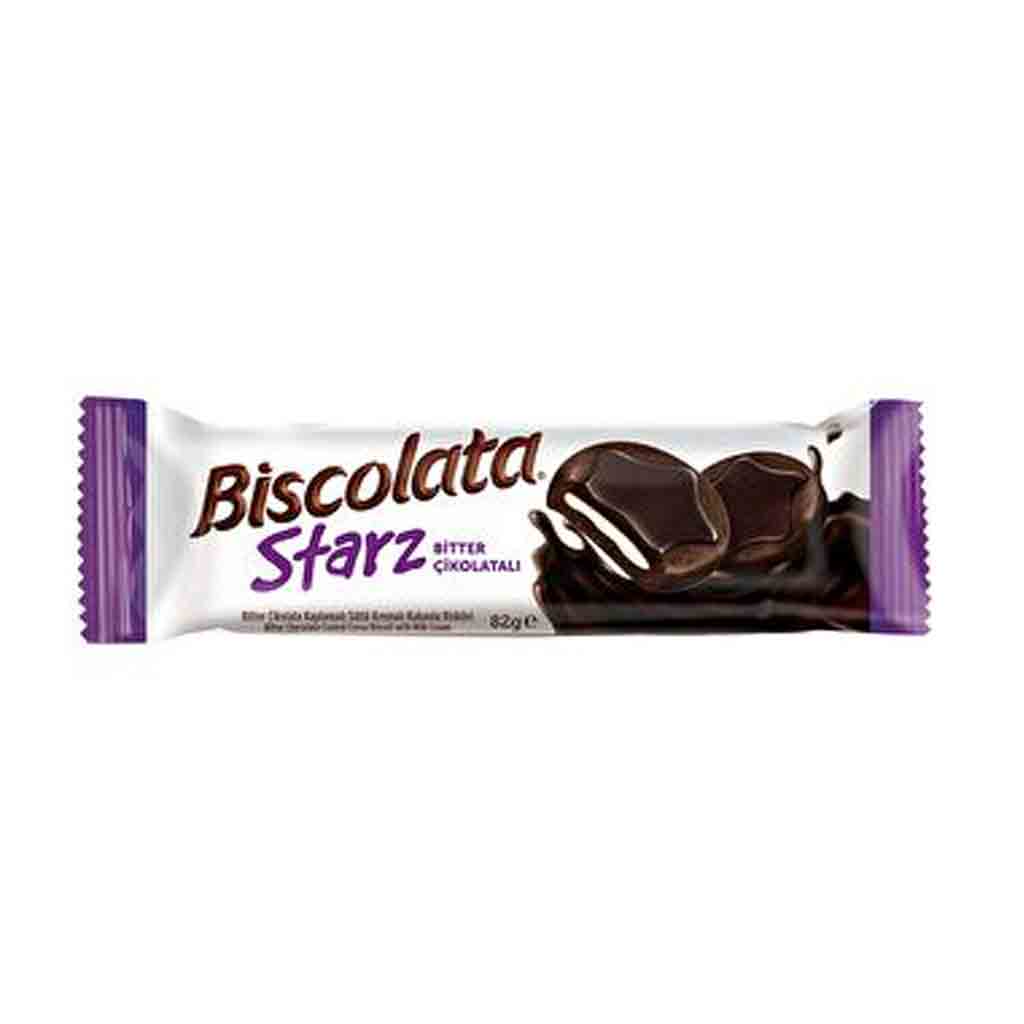 Untitled-1 بیسکویت کاکائویی استارز بیسکولاتا Biscolata Starz dark با روکش شکلاتی تیره 88 گرم تاریخ 2025/01/03 - Image 1