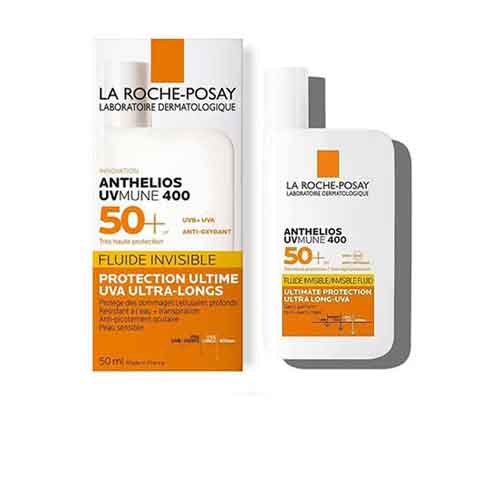 3337875797597-Anthelios-UVMune-400-Fluide-solaire-invisible-50ml-SPF-50 کرم ضد آفتاب فلویید بی رنگ فرانسوی لاروش پوزای La Roche-posay Fluide INVISIBLE حجم 50 میل - Image 1