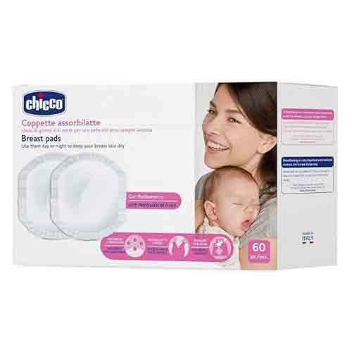 Untitled-1 پد سینه آنتی باکتریال ایتالیایی چیکو Chicco Antibacterial حداکثر محافظت از سینه 60 عدد - Image 1