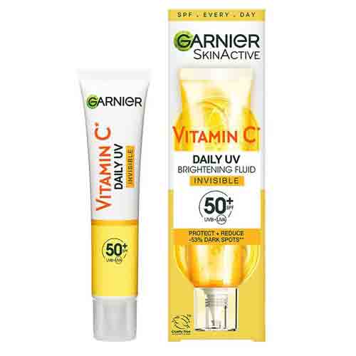Untitled-1 کرم ضدآفتاب فرانسوی گارنیر Garnier - Görünmez Doku فلوئیدی با SPF50 حاوی ویتامین سی 40 میل - Image 1