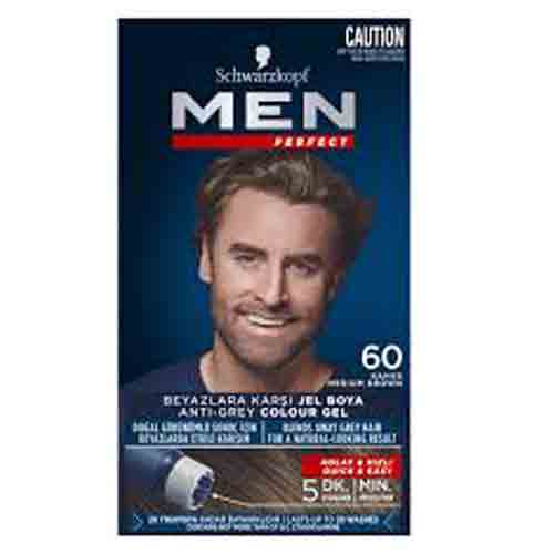 Untitled-10 کیت رنگ مو مردانه شوارتسکوف Schwarzkopf Men Medium Brown قهوه ای شماره 60 - Image 1