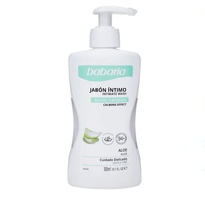 asedfghjk ژل شستشو بانوان اسپانیایی باباریا babaria حاوی عصاره آلوئه ورا 300 میل - Image 1