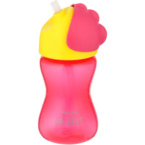 لیوان صورتی لیوان نیخمیده فیلیپس اونت PHILIPS AVENT حجم 300 میل - Image 1