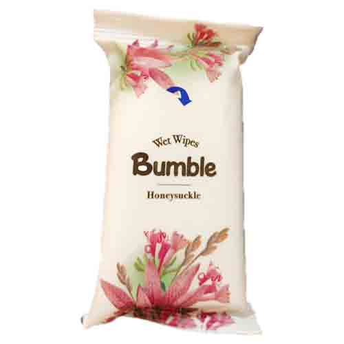Untitled-1 دستمال مرطوب بدون الکل بامبل Bumble Honeysuckle با رایحه پیچ امین الدوله 15 برگ - Image 1