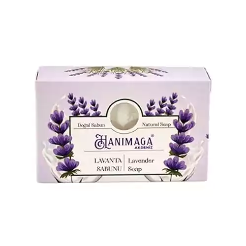 51S-2tJ6JYL._SX425_ صابون هانیماعا اکدنیز Hanımağa Akdeniz مدل Lavender اسطوخودوس 100 گرم - Image 1