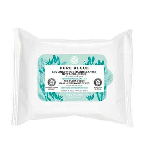 Untitled-20 دستمال مرطوب فرانسوی ایوروشه Yves Rocher Pure Algue آبرسان هیدرا وژتال 20 عددی - Image 1
