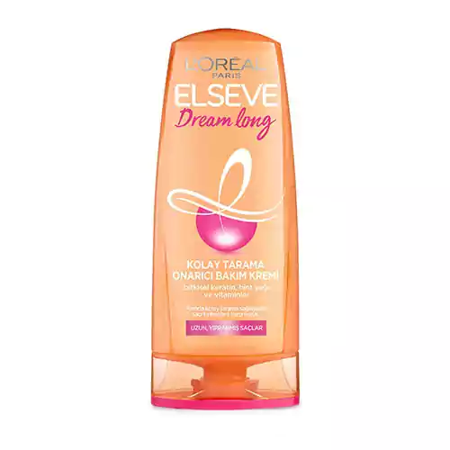 loreal-paris-elseve-dream-long-onarici-bakim-conditinor-360-ml1 نرم کننده مو فرانسوی لورآل السیو Loreal Elseve مدل Dream Long مناسب مو های آسیب دیده 360 میل - Image 1