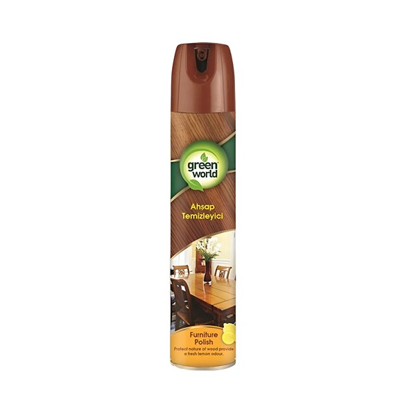 پولیش مبلمان چوبی گرین ورلد Green world لیمویی 400 میل پولیش مبلمان چوبی گرین ورلد Green world با رایحه لیمو 400 میل - Image 1