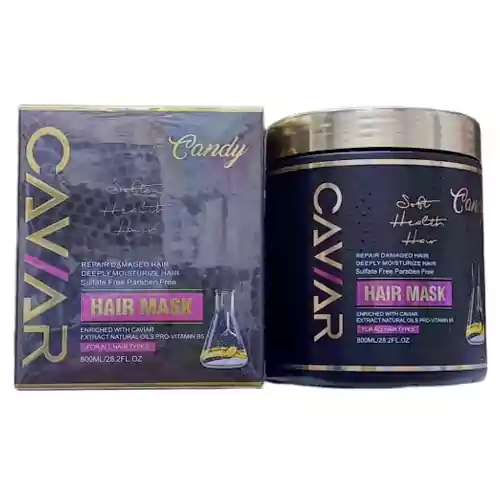 560x560 (2) ماسک مو بدون سولفات تایلندی خاویار کندی CAVIAR Candy مناسب موهای خشک و آسیب دیده 800 میل - Image 1