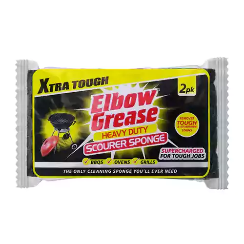Elbow-Grease-Heavy-Duty-Scourer-Sponge-2pk اسکاچ باربیکیو بریتانیایی گریس البو Elbow Grease Sponge Scourer بسته 2 عددی - Image 1