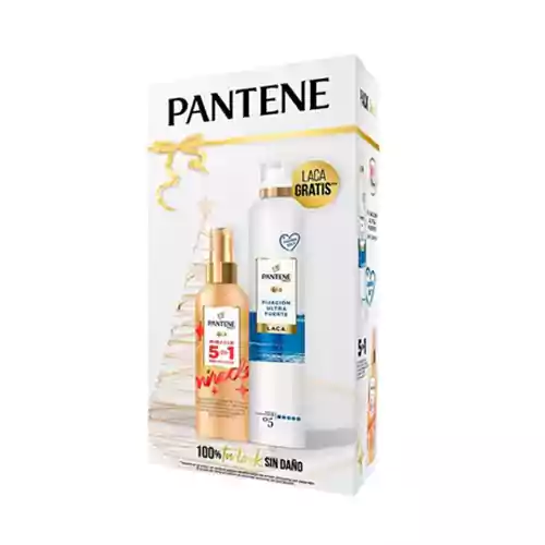 Pantene-Laca-Spray-Miracle ست هدیه مراقبت از مو هلندی پنتن Pantene ESPECIAL Laca De Fijación حاوی اسپری نگهدارنده مو فوق العاده قوی و اسپری محافظت از مو 450 میل - Image 1