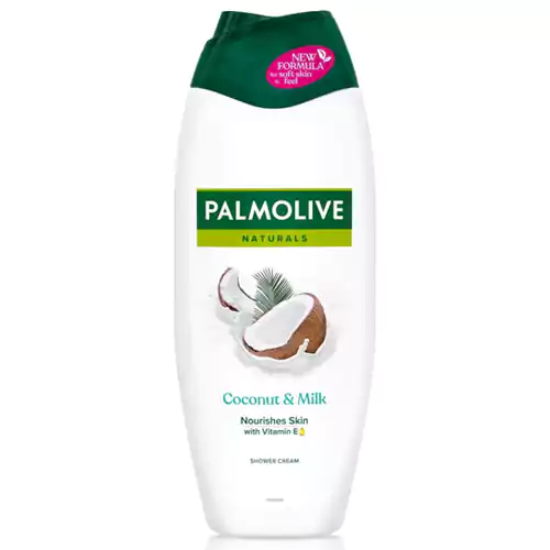 41Si7JEFn3L._AC_SX569_ شامپو بدن کرمی هلندی پالمولیو Palmolive Naturals Coconut Shower حاوی عصاره نارگیل و شیر 250 میل - Image 1
