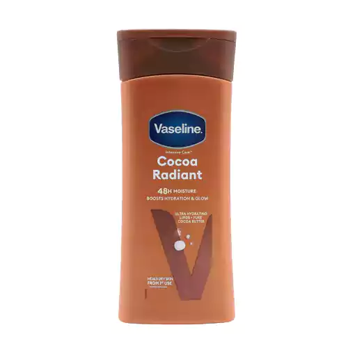 69689418_1 لوسیون بدن هلندی وازلین Vaseline Cocoa Rediant با رایحه کره کاکائو مناسب پوست خشک 200 میل - Image 1
