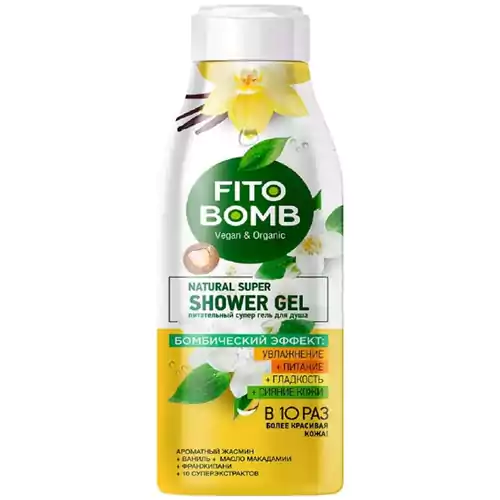 8876 شامپو بدن روسی فیتو کاسمتیک Fito Bomb Vanilla با رایحه وانیل 250 میل - Image 1