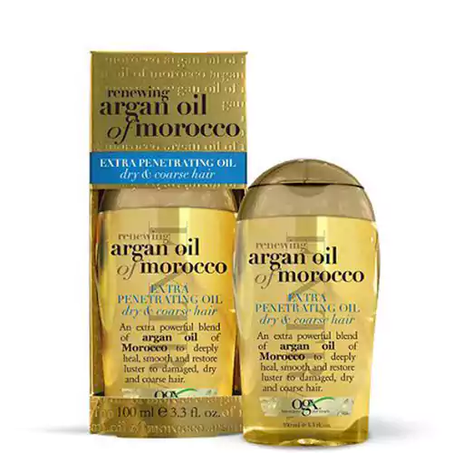 Penetrating_Extra_Strength_Hair_Oil3 روغن آرگان فرانسوی او جی ایکس Ogx Penetrating Extra Strength Hair Oil مناسب موهای خشک و شکننده 100 میل - Image 1