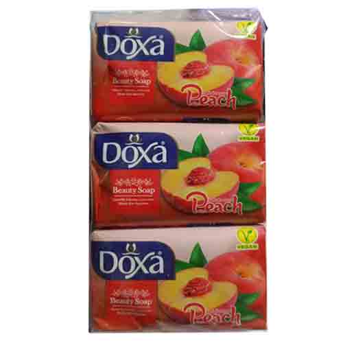 Untitled-1 صابون دست دوکسا DOXA - Peach رایحه هلو بسته 6 تایی 6* 125 گرم - Image 1
