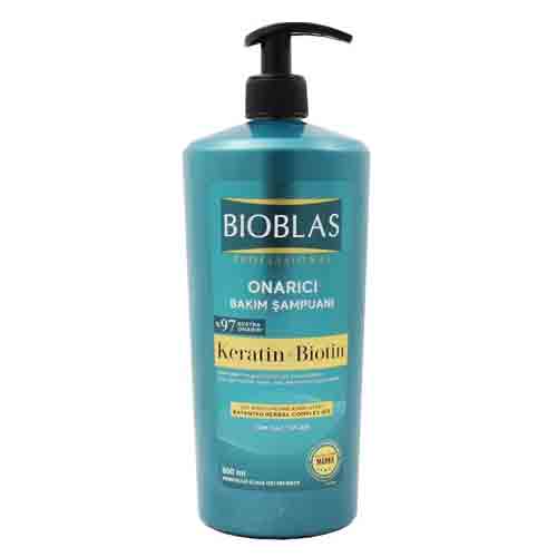 Untitled-1 شامپو مراقبتی ترمیم کننده بیوبلاس Bioblas Keratin and Biotin Repair حاوی کراتینه و بیوتین 900 میل - Image 1