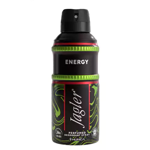 je03 اسپری ضد تعریق مردانه جاگلر Jagler Energy Perfumed با رایحه انرژی 150 میل - Image 1