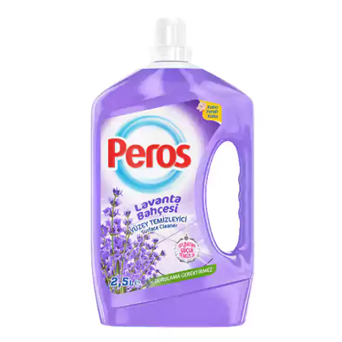 peros-surface-cleaner-lavender-garden-25-l2081435091_400 پاک کننده سطوح پروس Peros Surface Cleaner Lavender با رایحه اسطوخودوس 2.5 لیتر - Image 1