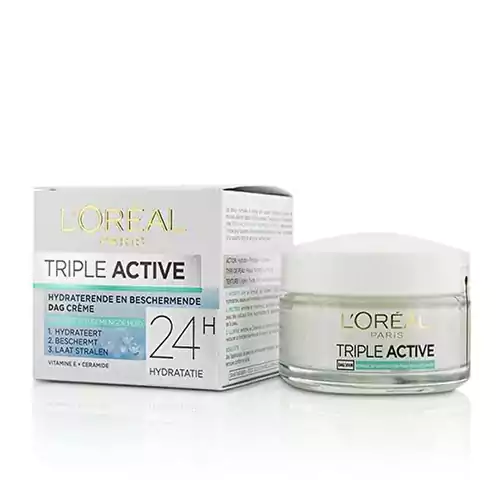 کرم-روز-تریپل-اکتیو-لورال کرم آبرسان روز فرانسوی لورآل تریپل اكتيو Loreal Triple Active مناسب انواع پوست 50 میل - Image 1