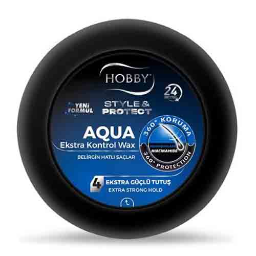Untitled-1 واکس مو هوبی Hobby Style & Protect Aqua (4) ماندگاری 24 ساعت 100 میل - Image 1