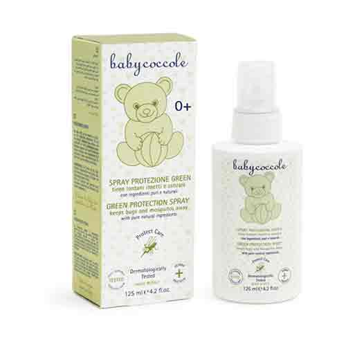 Untitled-2 اسپری کودک ایتالیایی بیبی کوکول Babycoccole Green Spray ضد گزش حشرات 125 میل - Image 1