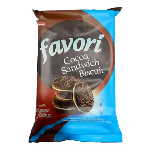 photo_2024-11-29_14-53-03 بیسکوئیت ساندویچی شکلاتی الوان Elvan favorite Sandwich Biscuit کرمدار 250 گرم تاریخ 2025/08/23 - Image 1
