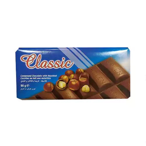 shokoladclassic-s-aromatom-funduka-90gr-turcziya-2 شکلات شیری کلاسیک Milk chocolate CLASSIC شولن با طعم فندق 90 گرم - Image 1