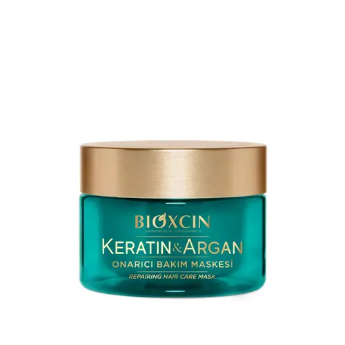 urunler-keratinargan-sacbakimmaskesi-ezgif.com-resize ماسک مو ترمیم کننده بیوکسین BIOXCIN حاوی کراتین و آرگان 225 میل - Image 1