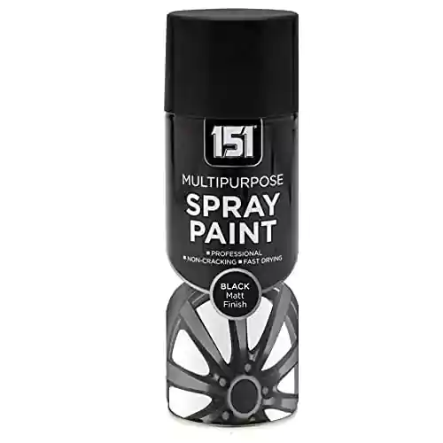 41JC5+DfadS._AC_ اسپری چند منظوره بریتانیایی رنگ کوره ای مات مشکی ویلسون دایرکت 151 Wilsons Direct Black Matt Multipurpose مناسب دوچرخه و ماشین 400 میل - Image 1