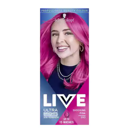 61RiekCmEHL._AC_UF1000,1000_QL80_ رنگ موی بریتانیایی شوآرزکوف Schwarzkopf Live Ultra Brights Shocking Pink شماره 093 رنگ صورتی - Image 1