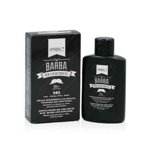 Untitled-2 رنگ مو فوری یونانی باربا ایمل Imel Barba Color Touch Gel Black رنگ مشکی 60 میل - Image 1