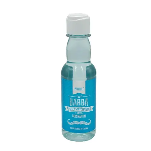 imel_barba_after_blue-ezgif.com-resize افتر شیو یونانی باربارا آبی ایمل Imel Barba After Shave Lotion مناسب انواع پوست 180 میل - Image 1
