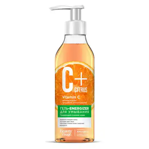 4630040773150-600x600-ezgif.com-optiwebp ژل شستشوی روسی صورت ویتامین سی CITRUS Vitamin C پاک کننده عمیق پوست 240 میل - Image 1